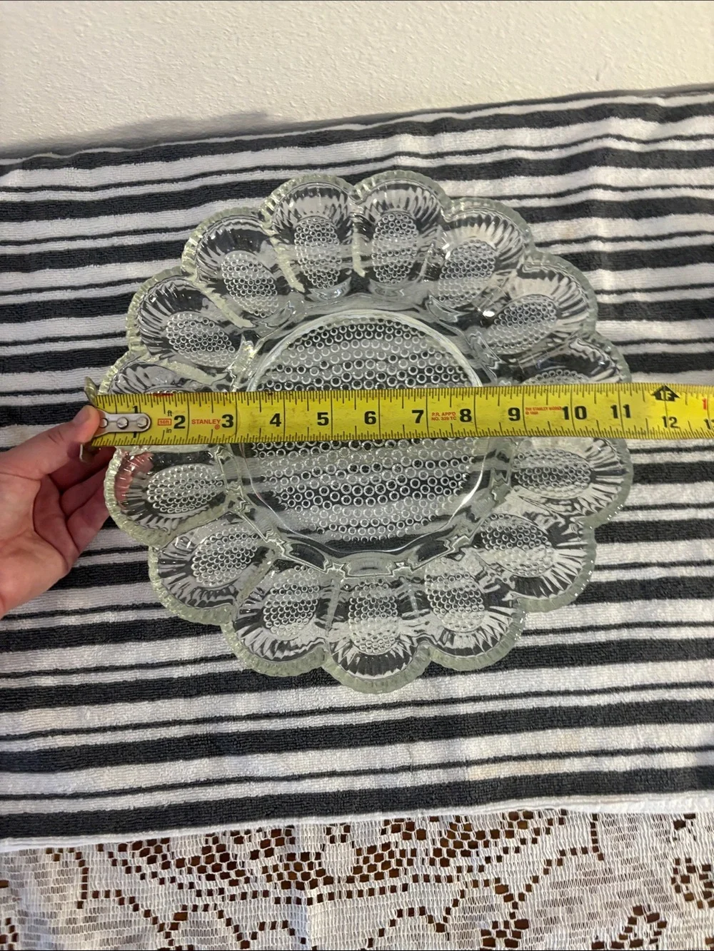 Hobnail egg plate